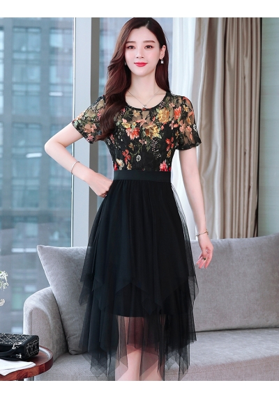 midi dress korea D5987