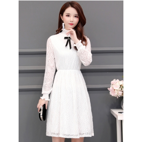 dress brukat korea d5866