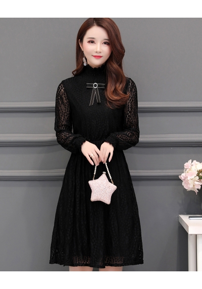 dress brukat korea d5998