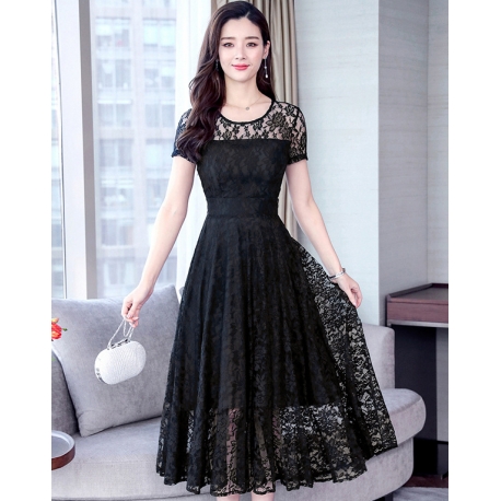 long dress brukat D6022