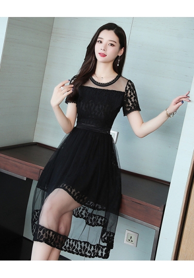 dress brukat korea d6027