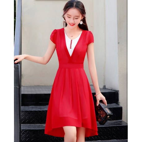 dress wanita import D6061