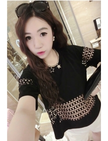 blouse wanita model korea T1357