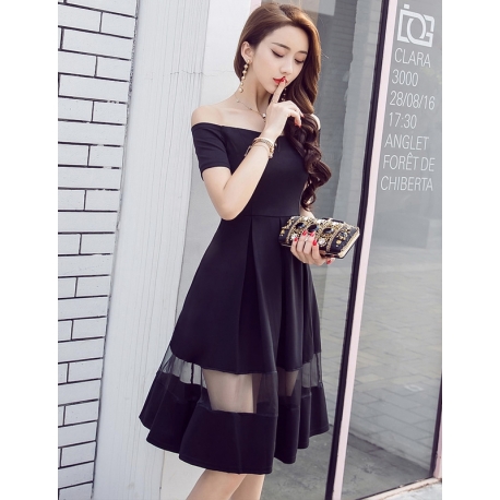 dress wanita korea D6123
