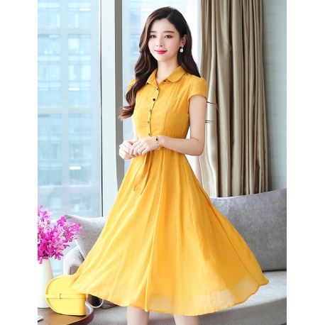 midi dress korea D6125