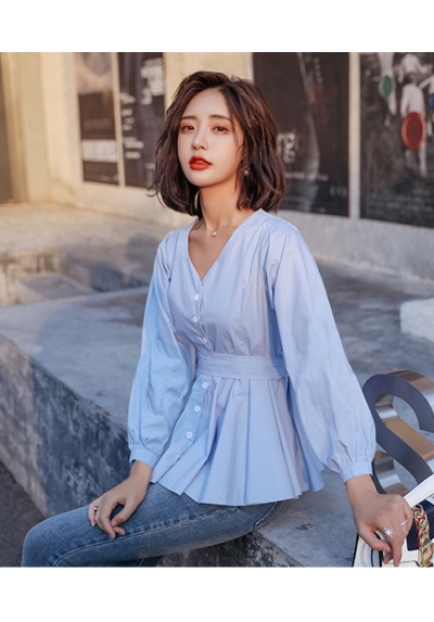 blouse wanita korea T5867