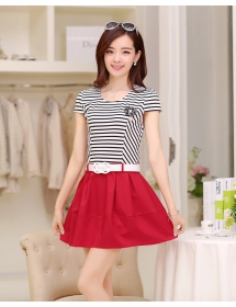 dress wanita korea D2336