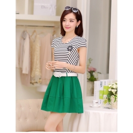 dress wanita korea D2337