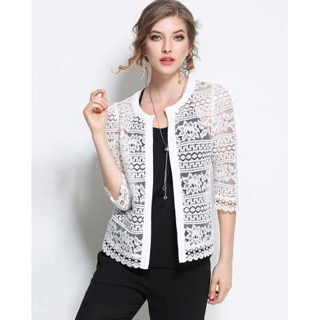 cardigan brukat import T5891