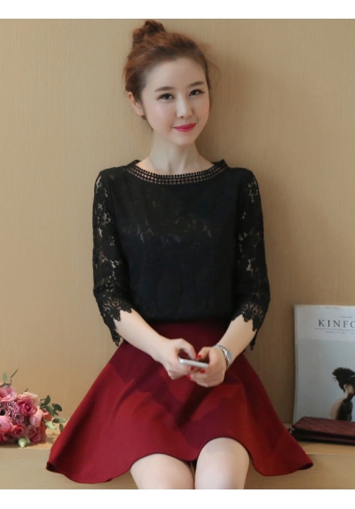 blouse brukat korea T5568