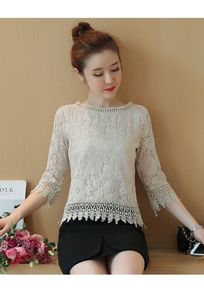 blouse brukat korea T5965