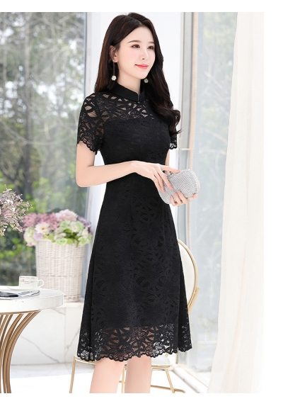 dress brukat korea D6209