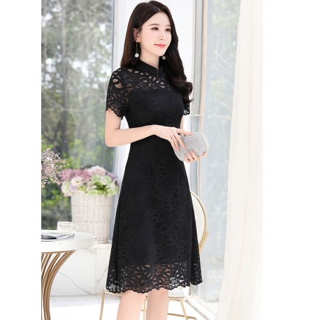 dress brukat korea D6209