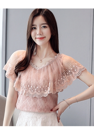 blouse brukat korea T5993