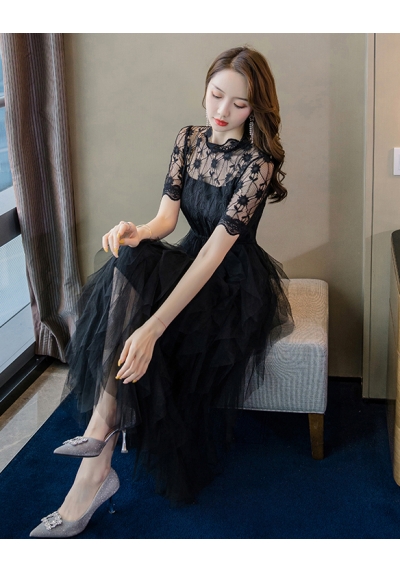 long dress korea D6218