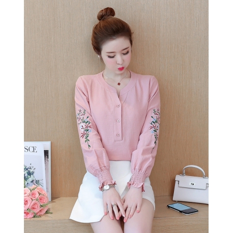 blouse  wanita korea T6008
