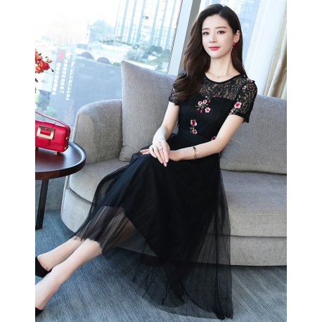 dress wanita korea D6229