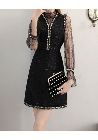 dress wanita korea D6235