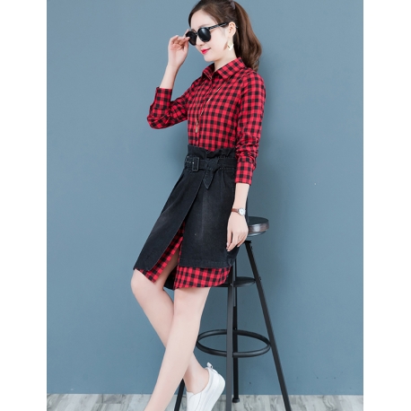 dress wanita korea D6281