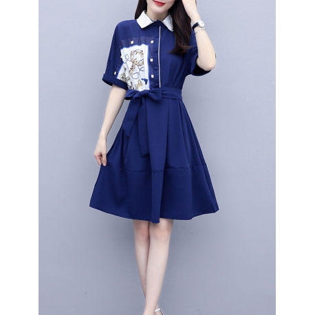 dress wanita korea D6309