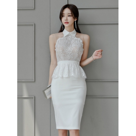 dress pesta import D6153