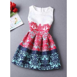 dress wanita etnik D925