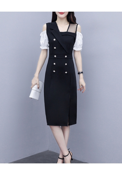 dress wanita korea D6342