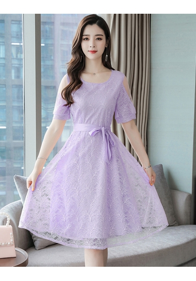 dress brukat korea D6248