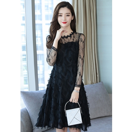 dress wanita korea D6362