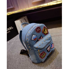 tas ransel denim motif bendera Bag687