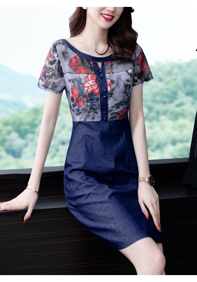 dress wanita korea D6433