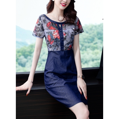 dress wanita korea D6433