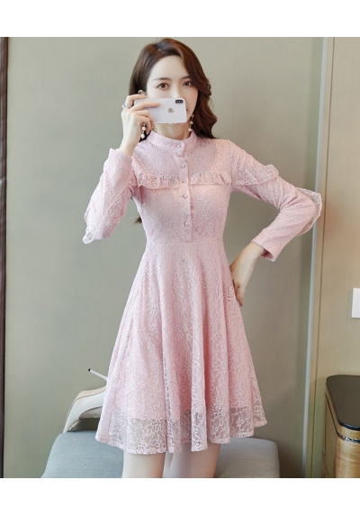 dress brukat korea D6440