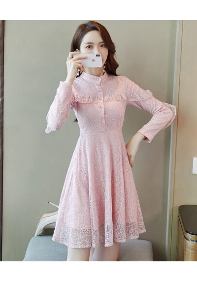 dress brukat korea D6247