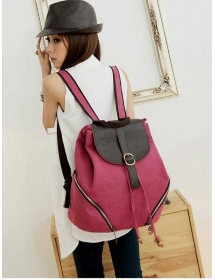 tas ransel wanita bahan kanvas Bag695