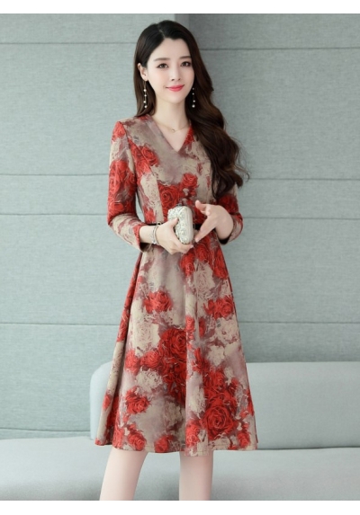 dress wanita korea D6471