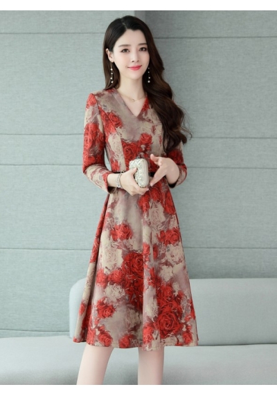 dress wanita korea D6459