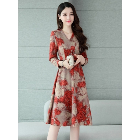 dress wanita korea D6459