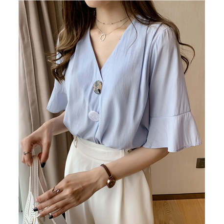 blouse wanita korea T6187