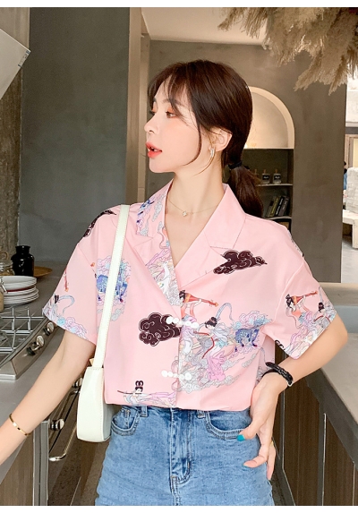 blouse wanita korea T6482