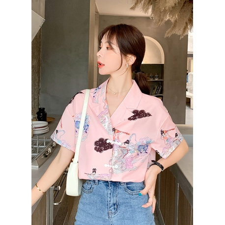 blouse wanita korea T6482