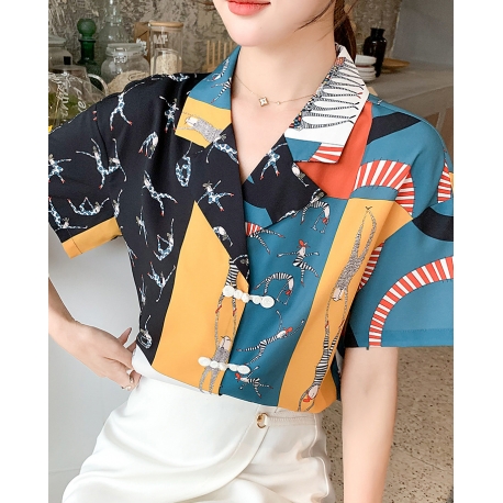 blouse wanita korea T6490