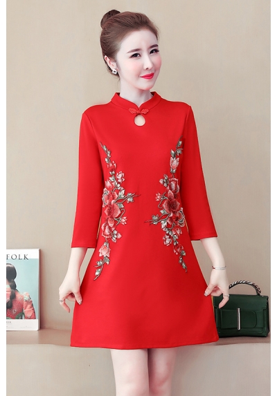 dress cheongsam import D6486