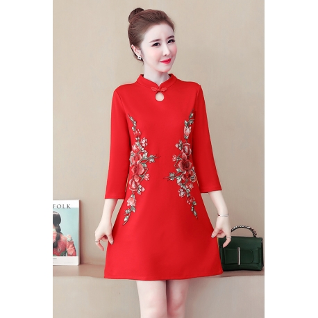 dress cheongsam import D6481