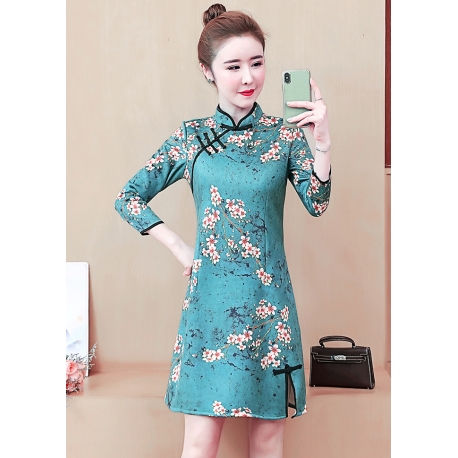 dress cheongsam import D6481