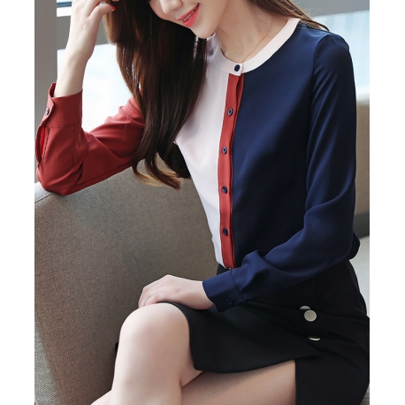 blouse wanita korea T6505