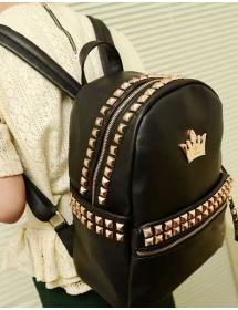 tas ransel mahkota motif stud Bag697