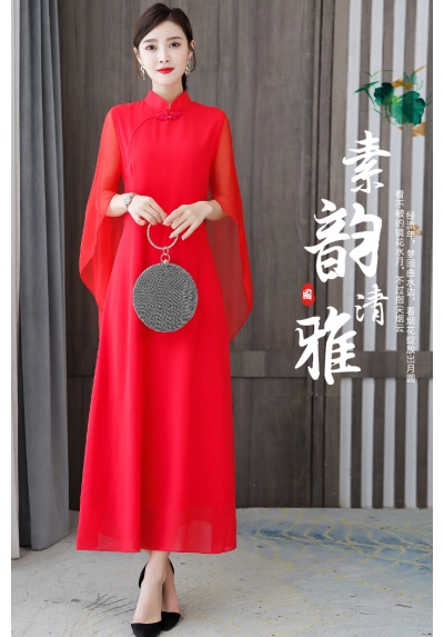 dress cheongsam import D6505