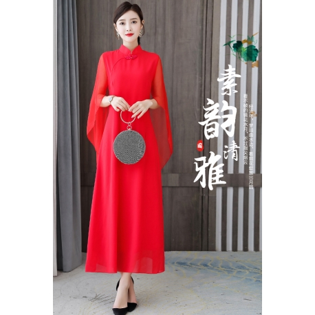 dress cheongsam import D6504