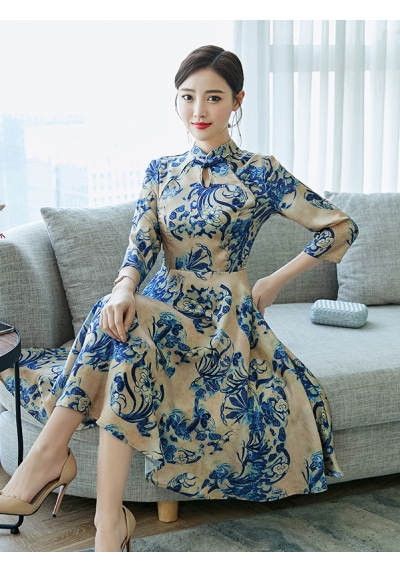 dress cheongsam import D6506